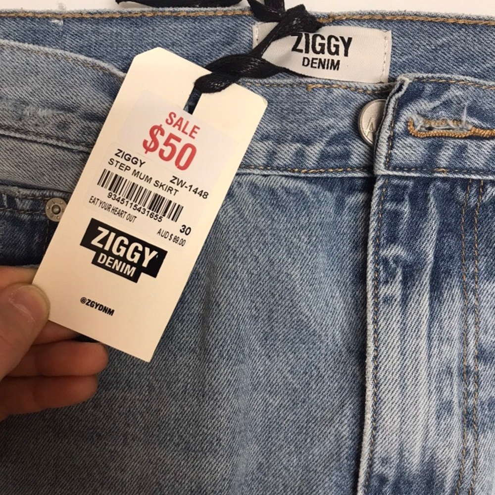 nwt - ZIGGY jean skirt - Picture 3 of 3